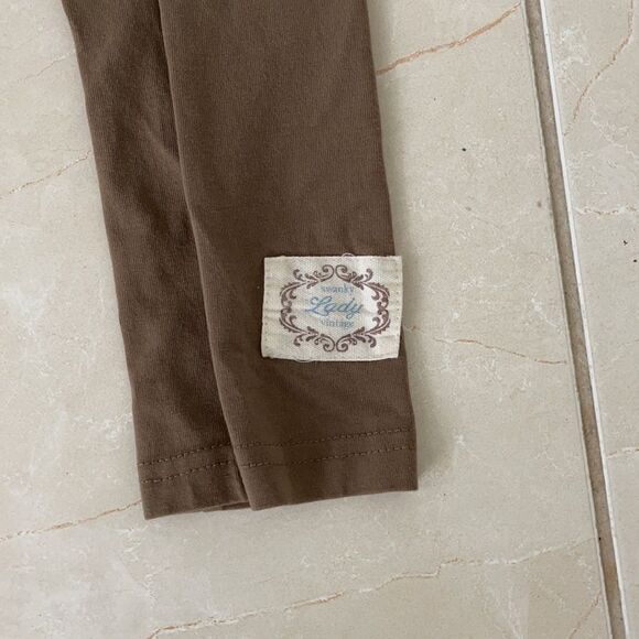 EUC swanky lady vintage low rise leggings sz 6 - Picture 2 of 3